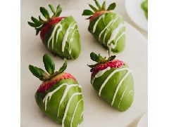 脆皮抹茶巧克力草莓，好看又好吃！