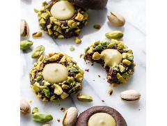 小巧又香濃的開心果巧克力曲奇！